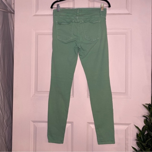 Current/Elliott Winter Green The Ankle Skinny Jeans Size 30 - Picture 5 of 9